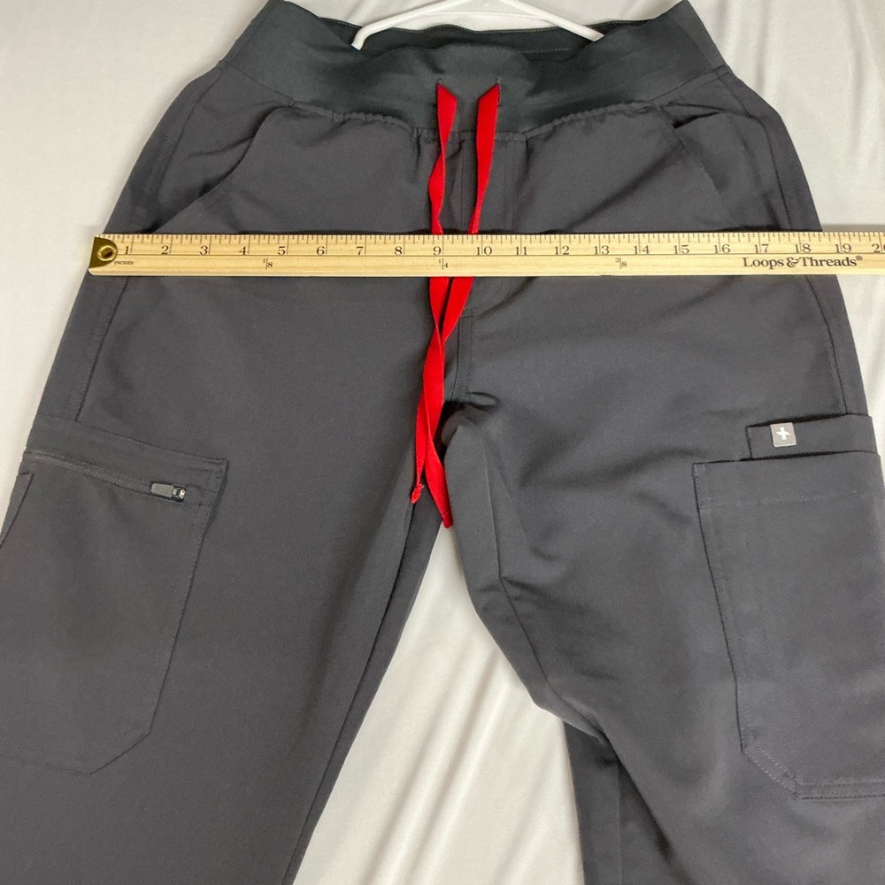 Figs High Waisted Yola Skinning Scrub Pants charcoal 

PO# 5006 - Picture 8 of 11